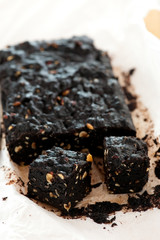 fresh baked delicious brownies