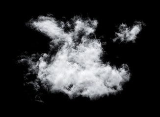 clouds on black background