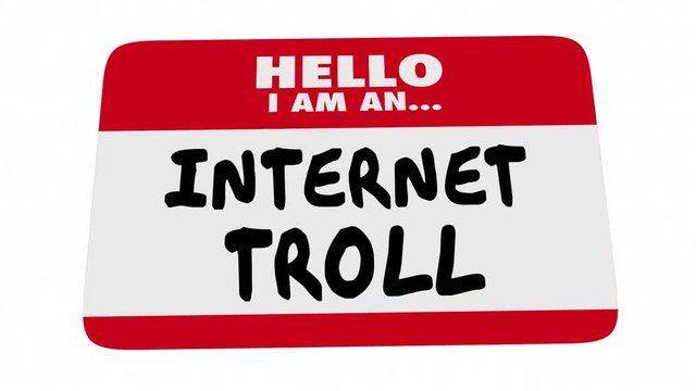 Internet Troll Mean Comments Name Tag Sticker 3d Animation
