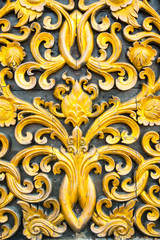 Gold carving texture background