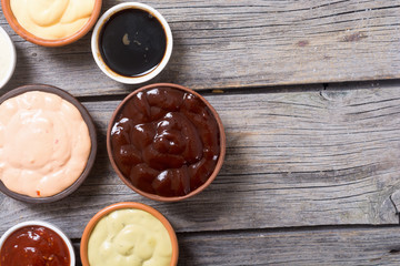 Set of sauces