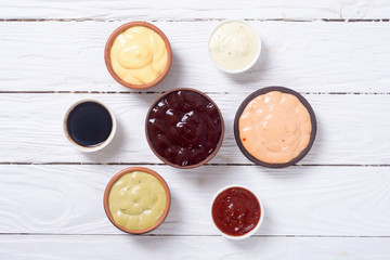 Set of sauces