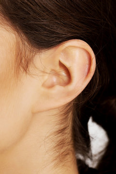 Young woman's ear