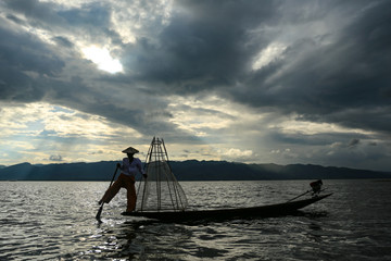 traditional, Ile lake, Myanmar