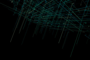 illustration abstract space with lines