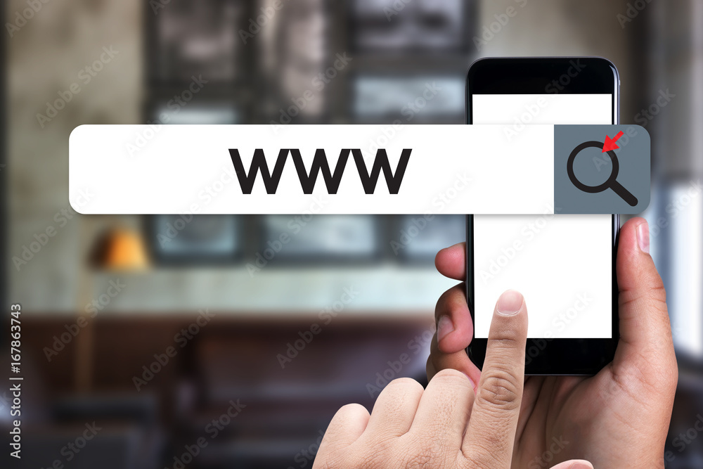 Poster www website online internet web page computer browser connection network concept to use www