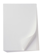 白い紙/クリッピングパス付き