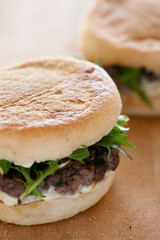 homemade sandwich closeup