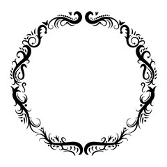 Vintage Ornament Greeting Card Vector template,background,frame.