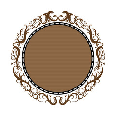 Vintage Ornament Greeting Card Vector template,background,frame.