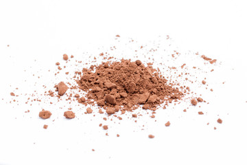 cacao powder on white