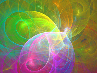 Abstract fractal background 3D rendering