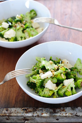 Homemade vegetarian salad, balanced meal