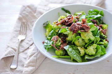 Homemade vegetarian salad, balanced meal