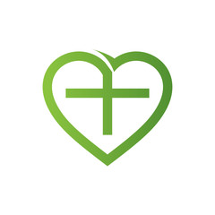 Fototapeta premium Heart Health Logo Template. Vector illustration isolated on white background