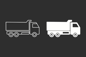 Truck - vector icon.