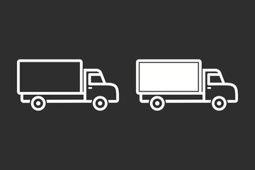 Truck - vector icon.