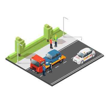 Isometric Car Evacuating Service Composition
