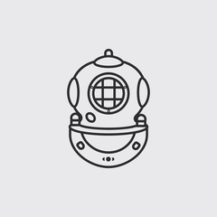 vintage diving helmet