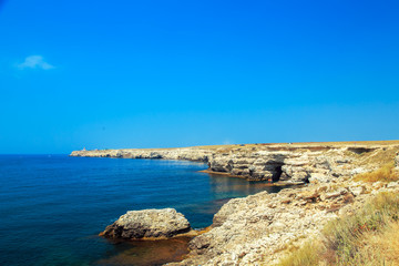 Fototapeta na wymiar Coastline of the Black Sea, Crimea.