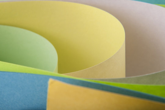 Abstraction from colored paper