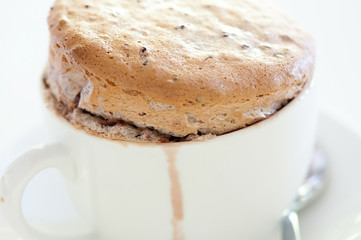 homemade souffle served in a cup
