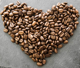 Herz aus feinsten Kaffeebohnen