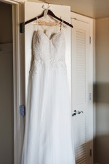 White Wedding Dress on Designer Hanger