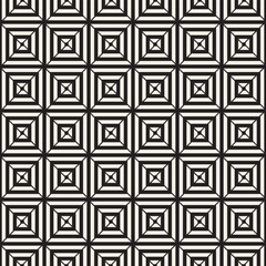 Crosshatch vector seamless geometric pattern. Crossed graphic rectangles background. Checkered motif. Seamless texture of crosshatched bold lines. Trellis simple fabric print.