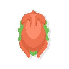 Chicken Turkey icon vector illustration