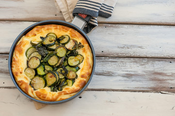 Fresh baked vegetarian cheese cake
