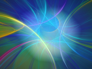 Abstract fractal background 3D rendering