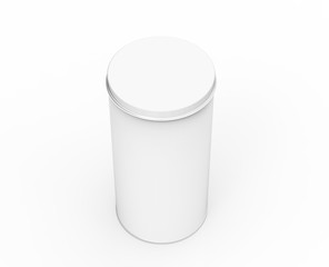 Tall metal tin mockup