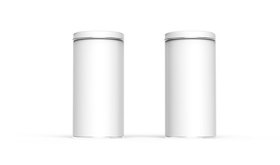 Tall metal tin mockup