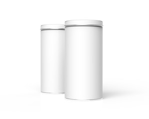 Tall metal tin mockup