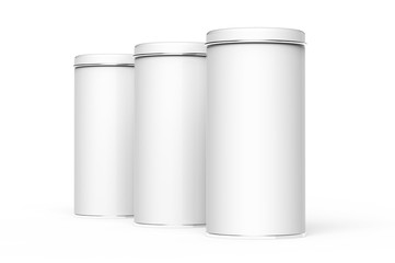 Tall metal tin mockup
