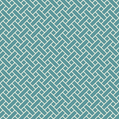 Vector retro geometric seamless pattern. Japanese seamless background. Green vintage background