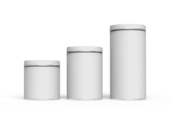 Metal tin mockup