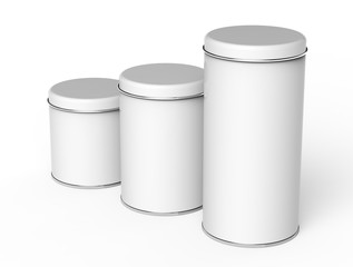 Metal tin mockup