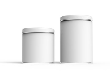 Metal tin mockup