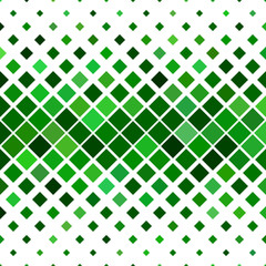 Abstract diagonal square pattern background - vector design from squares in green tones