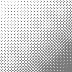 Geometric halftone dot pattern background - vector graphic from circles in varying sizes