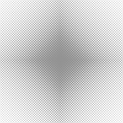 Symmetrical halftone circle pattern background - vector graphic design from grey dots on white background