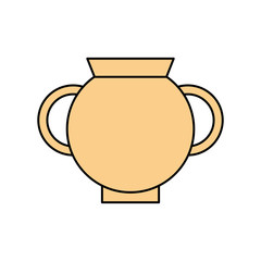Old museum vase icon vector illustration design