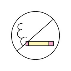 no smoking isolated icon vector illustration design