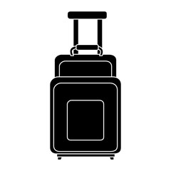 suitcase travel isolated icon vector illustration design