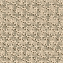 3d Quadrilateral Beige  Abstract Seamless Background Pattern
