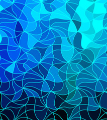 Vector wave background of doodle hand drawn lines