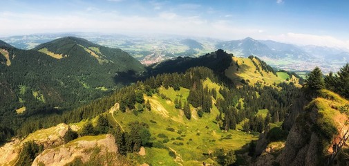 Panoramablick vom Steineberg, Allg&auml;u, Bayern