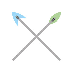 antique arrows isolated icon vector illustration design